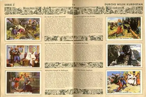 Karl May Abenteuer Winnetou Ölprinz Serie 1-20 Magarine Sammelbilder Album 1952