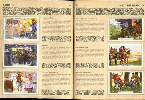 Karl May Abenteuer Winnetou Ölprinz Serie 1-20 Magarine Sammelbilder Album 1952