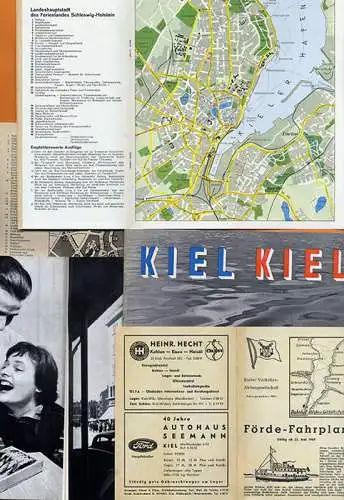 Ostsee Stadt Kiel Urlaub Tourismus Reiseverkehr Werbepropekte Konvolut Sammlung