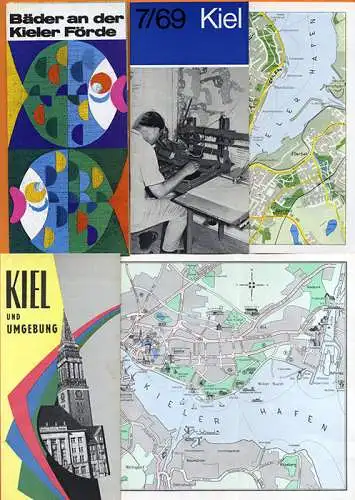 Ostsee Stadt Kiel Urlaub Tourismus Reiseverkehr Werbepropekte Konvolut Sammlung