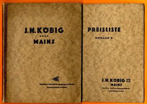 Main Bad Sanitär Klosett Urinale Wasserhahn Fabrik Köbig Katalog 1932