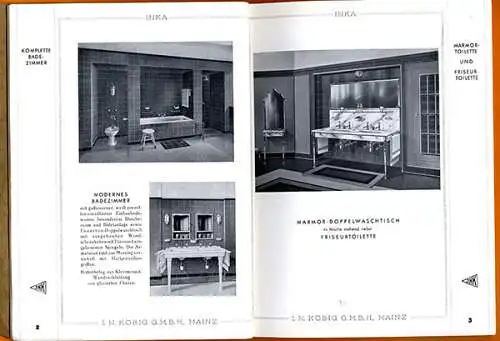Main Bad Sanitär Klosett Urinale Wasserhahn Fabrik Köbig Katalog 1932