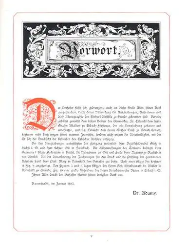 Die Einhards-Basilika in Steinbach bei Michelstadt im Odenwald Festschrift 1885