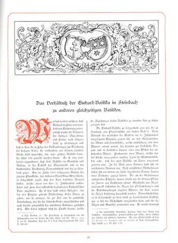 Die Einhards-Basilika in Steinbach bei Michelstadt im Odenwald Festschrift 1885