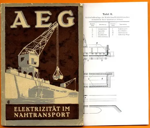 Berlin AEG Elektro Strom Technik Kran Hebetechnik Transport Hafen Buch 1922