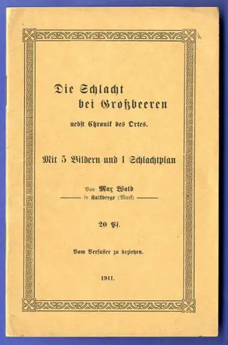 Napoleon Befreiungskriege Brandenburg Schlacht von Großbeeren Geschichte 1911