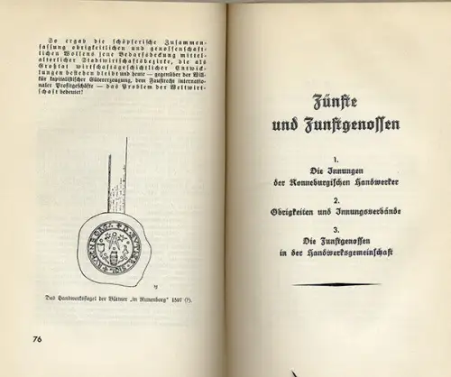 Thüringen Gera Ronneburg Mittelalter Handwerk Zünfte Geschichte Buch 1930