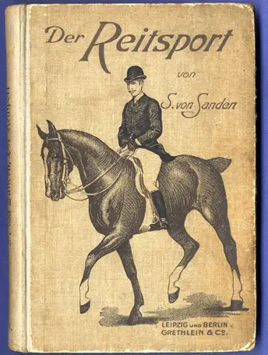 Pferde Reitsport Galopp Turnier Springreiten Jagd Reitlehre Handbuch 1896