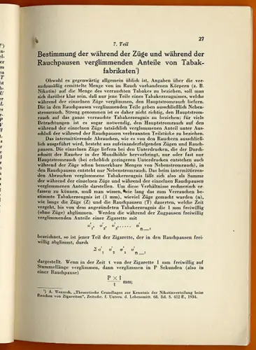 Chemie Medizin Zigaretten Tabak Nikotin Entstehung Wirkung Buch 1939