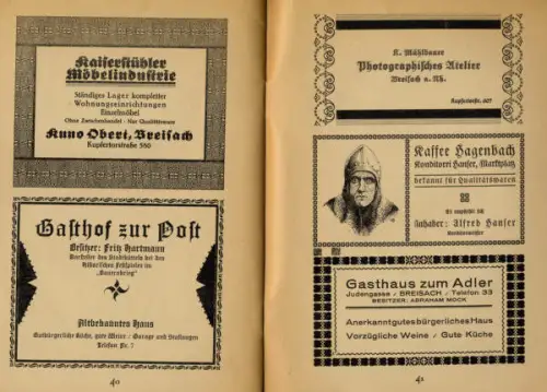 Rhein Baden Alt Breisach Stadt Geschichte Münster Mittelalter Buch 1925