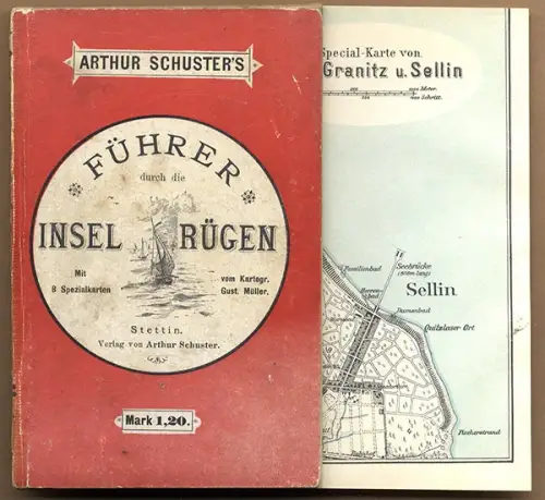 Ostsee Insel Rügen Sassnitz Putbus Binz Sellin Arkona Verkehr Reiseführer 1908