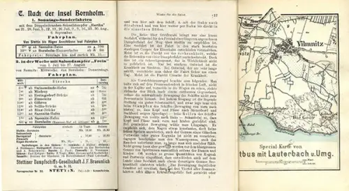 Ostsee Insel Rügen Sassnitz Putbus Binz Sellin Arkona Verkehr Reiseführer 1908