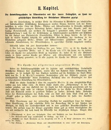 Baden Weinheim Stadtgeschichte Allmende Entwicklung Industrie Buch 1914