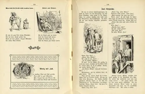 Deutsches Reich Märchen Lieder Geschichten Robert Reinick Kinderbuch 1912