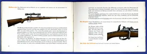 Oberndorf Mauser Jagd Waffen Repetier Büchsen Stutzen Katalog Preisliste 1937