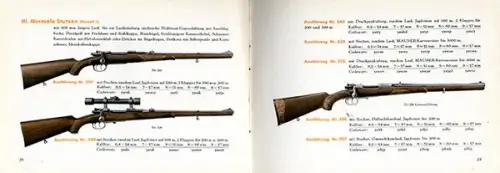 Oberndorf Mauser Jagd Waffen Repetier Büchsen Stutzen Katalog Preisliste 1937