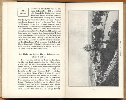 Hessen Rhein Main Taunus Frankfurt Nassau Peip Taschen Atlas 1904