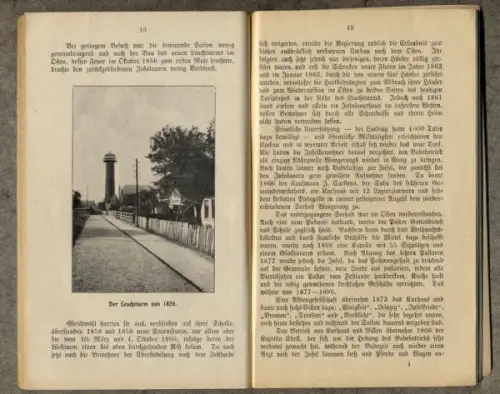 Nordsee Insel Wangerooge Geschichte Verkehr Strand alter Reiseführer 1920
