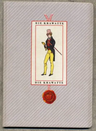 Deutschland Mode Kultur Geschichte Rotsiegel Schlips Krawatte Hand Buch 1953