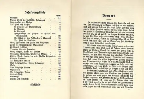 Bulgarien Adel Sachsen Coburg König Ferdinand Politik Herrschaft Buch 1916