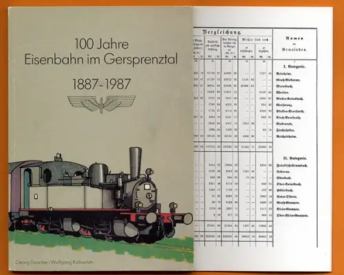 Hessen Odenwald Reinheim 100 Jahre Eisenbahn Gersprenztal Festschrift 1987