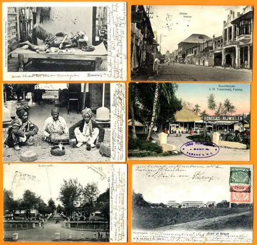 Asien Kolonien Niederländisch Indien Batvia Medang 13 Postkarten Philatelie 1904