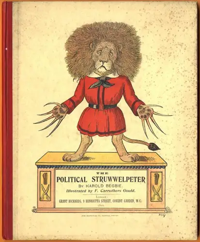 Kinderbuch The Political Struwwelpeter englische Struwelpeter Parodie von 1899