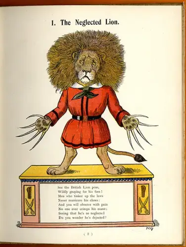 Kinderbuch The Political Struwwelpeter englische Struwelpeter Parodie von 1899