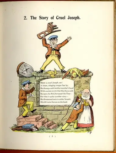 Kinderbuch The Political Struwwelpeter englische Struwelpeter Parodie von 1899