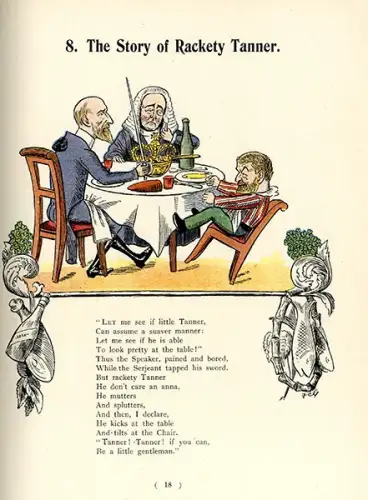 Kinderbuch The Political Struwwelpeter englische Struwelpeter Parodie von 1899