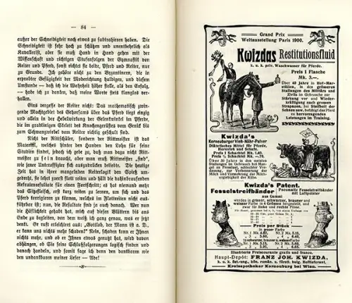 Rarität Reiten Mathematik in der Pferde Dressur Rittmeister Monteton 1901