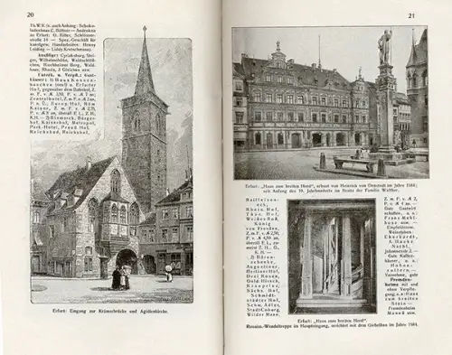 Thüringen Thüringer Wald Hotel Gaststätten Reiseführer Jugendstil Buch 1916