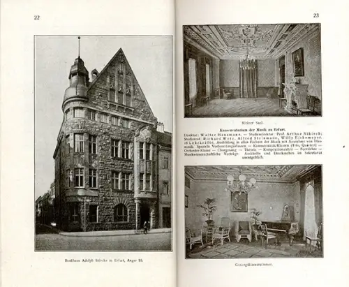 Thüringen Thüringer Wald Hotel Gaststätten Reiseführer Jugendstil Buch 1916
