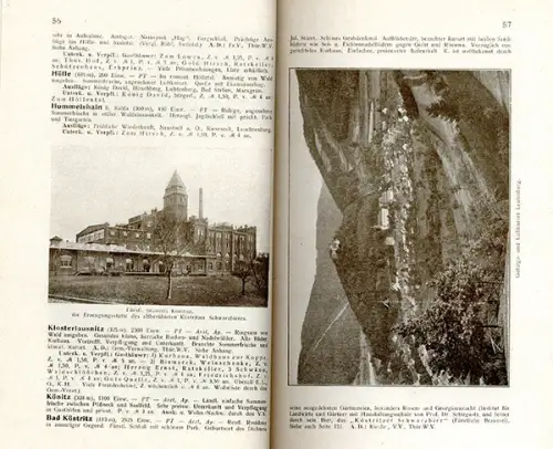 Thüringen Thüringer Wald Hotel Gaststätten Reiseführer Jugendstil Buch 1916