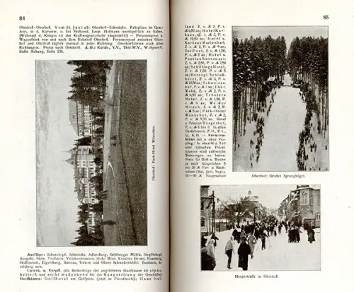 Thüringen Thüringer Wald Hotel Gaststätten Reiseführer Jugendstil Buch 1916