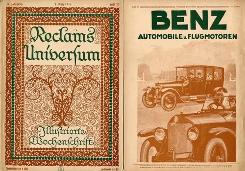 Reclam Universum Politik Ereignisse Kultur Kolonien Webung Reklame 6 Hefte 1918