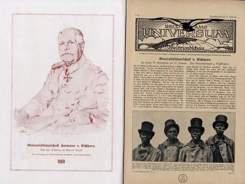 Reclam Universum Politik Ereignisse Kultur Kolonien Webung Reklame 6 Hefte 1918