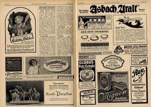 Reclam Universum Politik Ereignisse Kultur Kolonien Webung Reklame 6 Hefte 1918