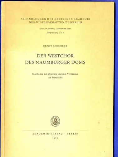 Sachsen Anhalt Naumburg Dom Westchor Stifter Figuren Kunst Geschichte 1965