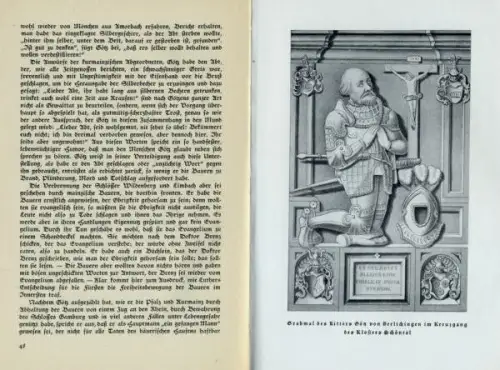 Adel Bauernkrieg Ritter Götz von Berlichingen Geschichte Genalogie Buch 1937