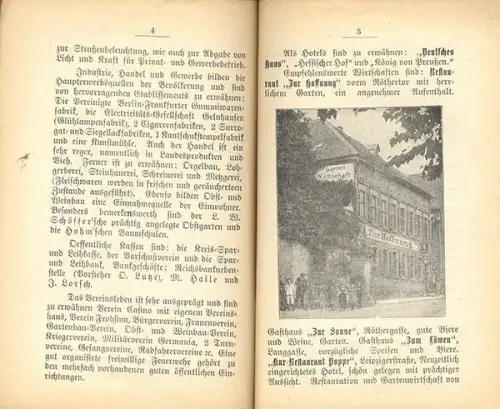 Hessen Spessart Main Kinzig Gelnhausen Stadt Geschichte Reiseführer 1901