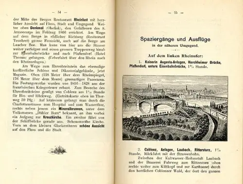 Rhein Koblenz Stadt Geschichte Stolze Schrey Stenographen Tag Festschrift 1900