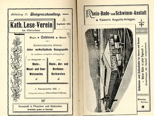 Rhein Koblenz Stadt Geschichte Stolze Schrey Stenographen Tag Festschrift 1900