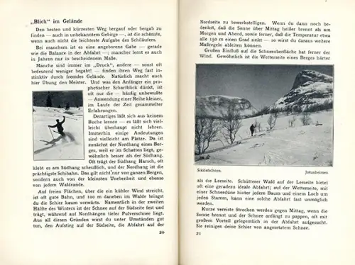 Sport Wintersport Ski Langlauf Abfahrt Technik Skispringen Lawine Lehrbuch 1911