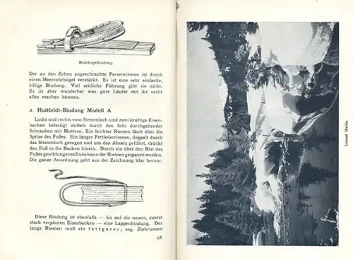 Sport Wintersport Ski Langlauf Abfahrt Technik Skispringen Lawine Lehrbuch 1911