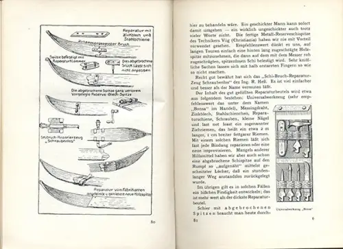Sport Wintersport Ski Langlauf Abfahrt Technik Skispringen Lawine Lehrbuch 1911