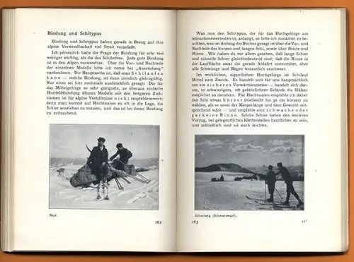 Sport Wintersport Ski Langlauf Abfahrt Technik Skispringen Lawine Lehrbuch 1911