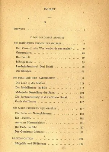 Malerei Neue Sachlichkeit Max Unold Mal Technik Farben Zeichenkunst Buch 1946