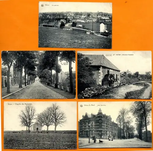 Weltkrieg Belgien Provinz Luxemburg Virton 5 Feldpost Karten 1915