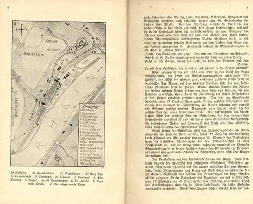 Rheinland Pfalz St. Goar Stadt Geschichte Wirtschaft Chronik Heimatbuch 1925